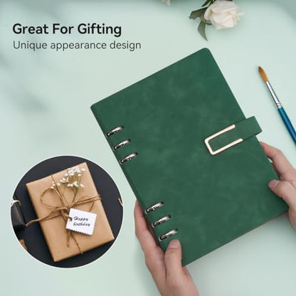 Lightwish Watercolor Sketchbook, 100% Cotton Cold Press Refillable Paper - color: Flat Buckle Green