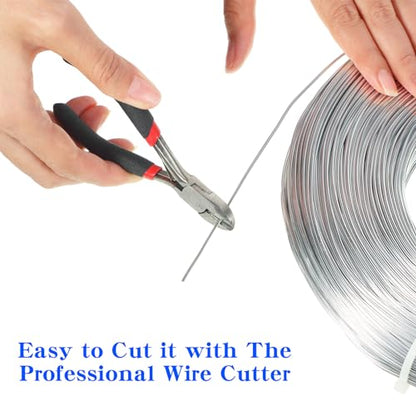 1 Roll Tecunite Aluminum Wire Craft Wire, 100 M X 0.8 mm, Silver - color: Silver, size: 100 M X 0.8 mm