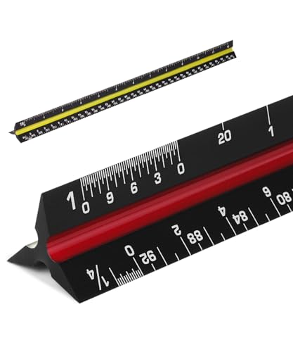 Mr. Pen- Architectural Scale, 12 inch, Black, Scale Ruler Contractor - color: Black, size: 1 Pack