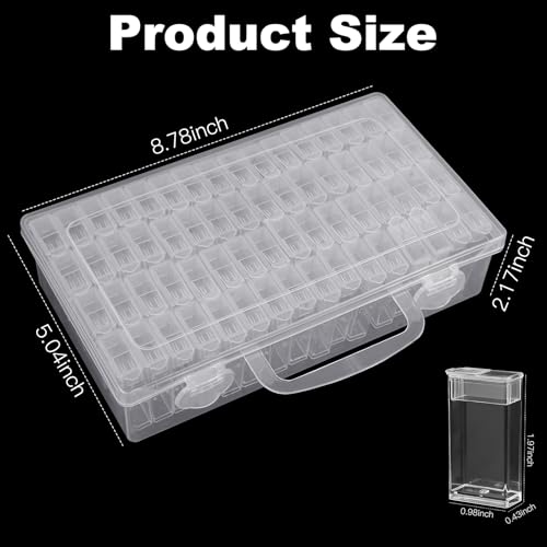64 Grid Diamond Painting Storage Containers, Diamond Art Organizer