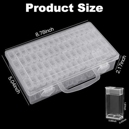 64 Grid Diamond Painting Storage Containers, Diamond Art Organizer