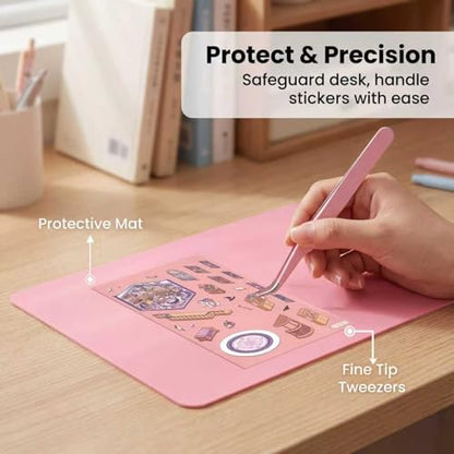 8-in-1 Mindfulness Art Therapy Kit – DIY Stress Relief Craft Set for Teens & Adults, 8 Creative Activities Including Sticker Books, Painting, and Relaxation Projects - color: Starter Gift Kit | 8-in-1 Set With Storage Pouch
