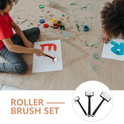 ARTIBETTER 12Pcs Painting Sponge Brush Set Portable Sponge Roller for Kids Art Painting Soft Foam Brush for DIY Drawing Preschool Crafts Home Creative Projects Smooth Material 7.28 X 2.75 X 1.57 in
