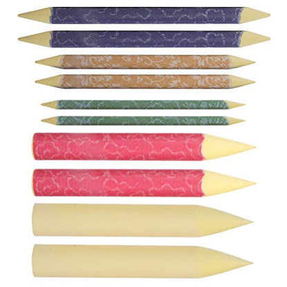 EXCEART 10Pcs Blending Stumps Drawing Tools Rice Paper Colorful Art Blenders Tortillions Stumps Artist Sketch Drawing Tools