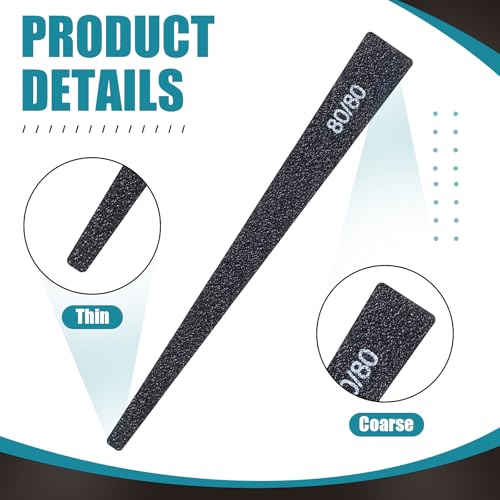 Honoson 20 Pcs Conical Sanding Sticks for Plastic Models Polishing Sticks Assorted Metal and Wood Sanding Tools Accessory for Model Craft Amateur Beginner - style: Groovy Style