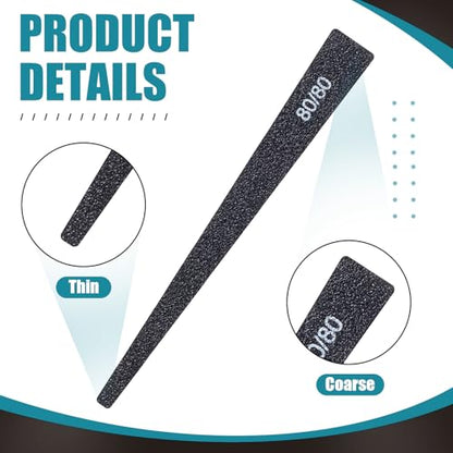 Honoson 20 Pcs Conical Sanding Sticks for Plastic Models Polishing Sticks Assorted Metal and Wood Sanding Tools Accessory for Model Craft Amateur Beginner - style: Groovy Style