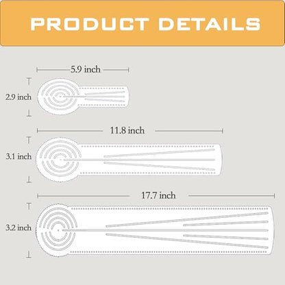 3-in-1 Mandala Ruler Tool with Holes, Mandala Dot Art Circle Maker, Compass Protractor Straight Ruler for Dot Art Geometric Mandala Pattern Design (40cm/15.8") - color: 40cm/15.8“