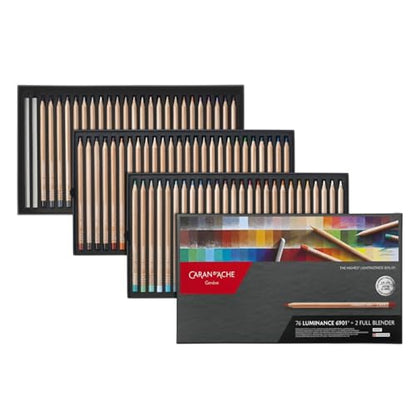 Caran d'Ache Luminance 6901 Clr Pncl Set 76 Artist Rng