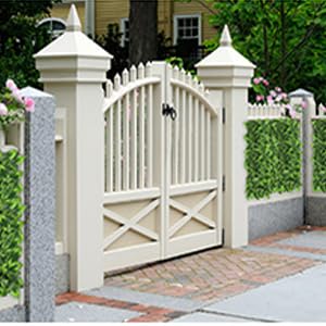 Artificial Ivy Privacy Fence Screen, Artificial Faux Ivy Hedge, Expandable Faux Privacy Fence with 80 pcs Zip Ties Decoration,59x98.4 inch,Color Printing Turtle Back Pattern Leaf