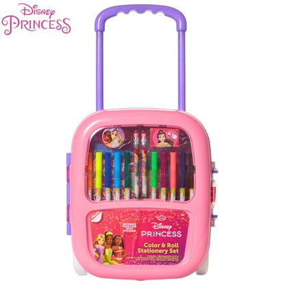 Disney Princess Color and Roll Activity Set with Carrying Case, Stickers, & Art Supplies - style: Disney Princess