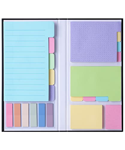 Mr. Pen- Sticky Notes Set, 410 Pack, Ruled | Dotted & Blank Notes with 150 Index Tabs, Divider Sticky Pads for Bible Study, Office, School, Planning - color: Pastel, size: 1 Set