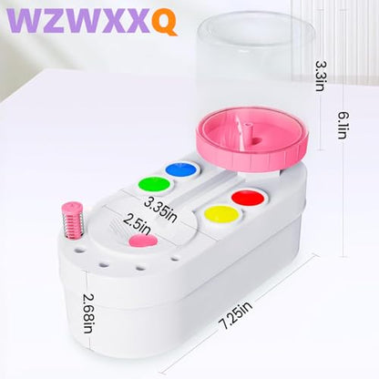 Upgraded Paint Brush Cleaner Brush Rinser Water Circulation(Pre Assembled), Watercolor/Oil and Water-Based Paint Brush Cleaner Tool, Gift for Adults Artist Beginners - color: Pink--upgraded