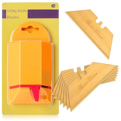 Bates- Utility Knife Blades with Dispenser, 100 Pack, Titanium Plated Box Cutter Refills, Replacement Blade for Box Cutters - color: Titanium With Dispenser, size: 100 Pack
