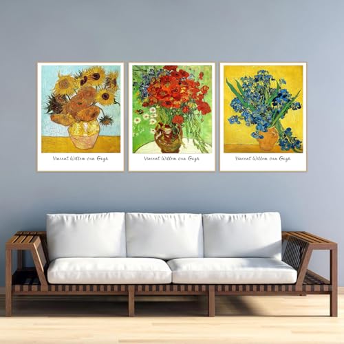 3 Pack Van Gogh Diamond Art Kits for Adults Diamond Painting Kit Beginner - color: DP03148, size: Round Drill