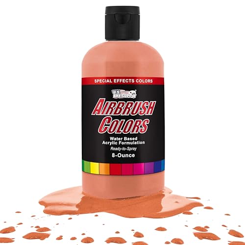 U.S. Art Supply Pearlized Orange Pearl Acrylic Special Effects Airbrush Paint - 8oz Ready to Spray Air Brush Paint for Nails, Models, Fabric - Water-Based Air Brush Painting - color: Orange Pearl, size: 8 Fl Oz (Pack of 1)