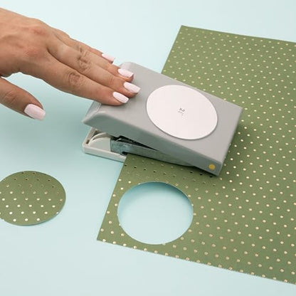 EK Tools Circle Paper Punch, 2.5-Inch, New Package , White - size: 2.5 Inch