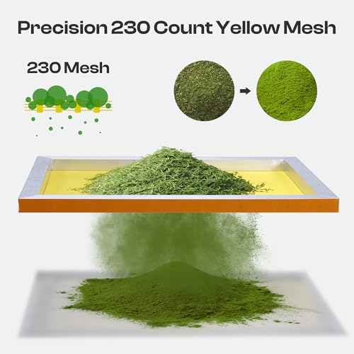 Caydo 2 Pieces Aluminum Screen Printing Frames, 10 x 14 Inch Pre-Stretched Screen Printing Screens with 230 Yellow Mesh for Handcraft Lovers - style: 230 Mesh