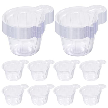 40ml Disposable Plastic Resin Mixing Cups, 150 Pieces 40ml Small Paint Cup Clear Disposable Plastic Measuring Cups for Mixing Paint, Stain, Epoxy, DIY Resin Crafts