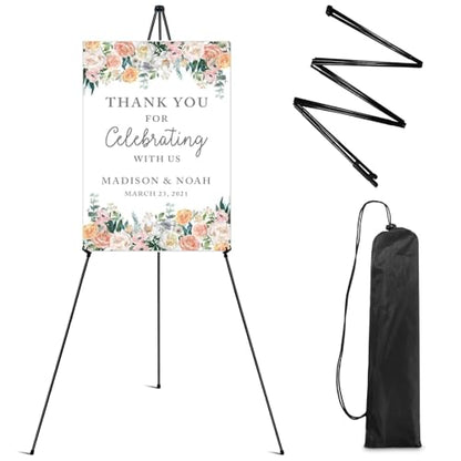 RRFTOK 63 Inch Easel Stand for Sign, Poster Stand and Wedding Sign - style: 63B