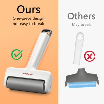 Brayer Roller & Mat Tweezers Remover Set: Worklion Brayer Compatible with Cricut/Brother Printmaking and Crafts Stamping, Plus Two functioned Tweezers Perfect for Fabric, Vinyl, Iron-On and Paper