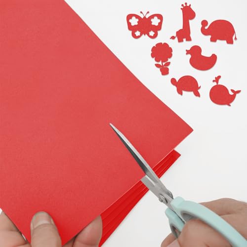 MEARCOOH Self Adhesive Foam Sheets, Red 9x12 Inch 2mm Sticky Eva Foam Paper for Crafts Cardmaking Photo Frames Classroom Scrapbooking Christmas Crafts (Red 10 Sheets) (Pack of 2) - color: Red Self-adhesive, size: 9X12in-2mm (Pack of 2)
