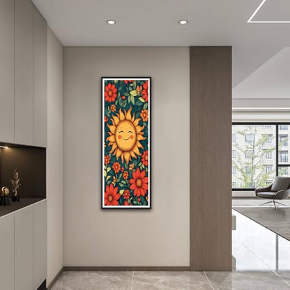 ZHUMUTO Large Diamond Painting Kits for Adults Smiling Sunflower - color: LZMT047