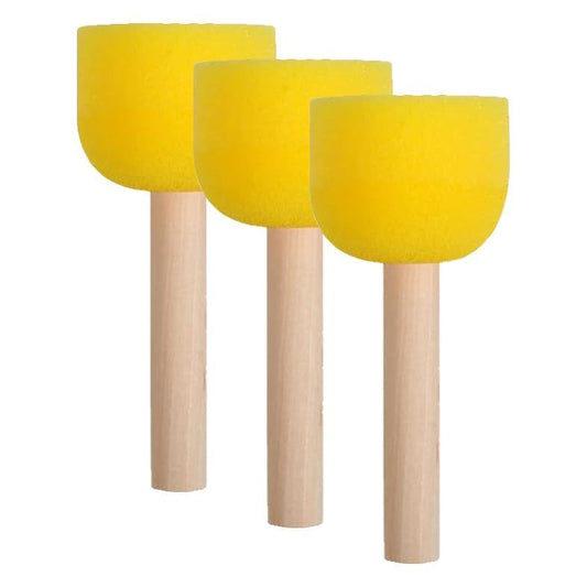30 Pcs Round Sponges Brush Set, Round Sponge Brushes for Painting, Paint Sponges for Acrylic, Painting Tools for Kids Arts and Crafts (4 Sizes) (Pack of 3) - size: 30 PCS (Pack of 3)