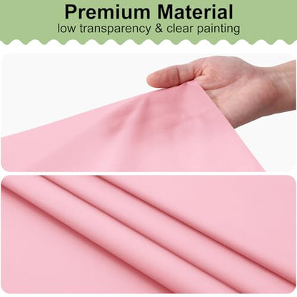 misaya 6 Packs Plastic Table Cloth Pink Disposable Tablecloth - color: Pink, size: 54" X 108"