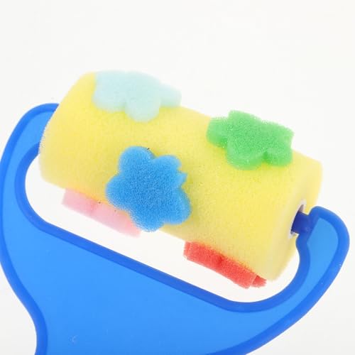 Garneck 8Pcs Sponge Painting Rollers for Kids: Paint Brushes Foam Stampers for Art Graffiti Washable Finger Painting Tools for Toddlers DIY Creative Art Supplies for Classroom Early Education Draw