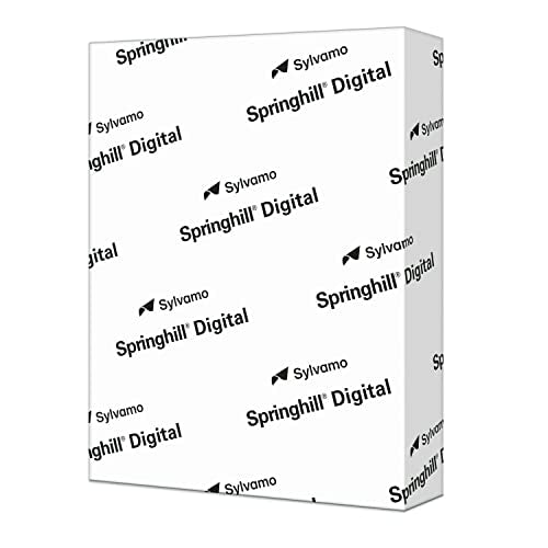 Springhill White 8.5” x 11” Cardstock Paper, 80lb Vellum Bristol, 175gsm – Premium Medium Weight Cardstock, Vellum Printer Paper with Textured Finish – 016200R, 250 Sheets (1 Ream) - color: 80 lb, size: 250 Sheets (1 Ream), style: 8.5x11 (Letter)