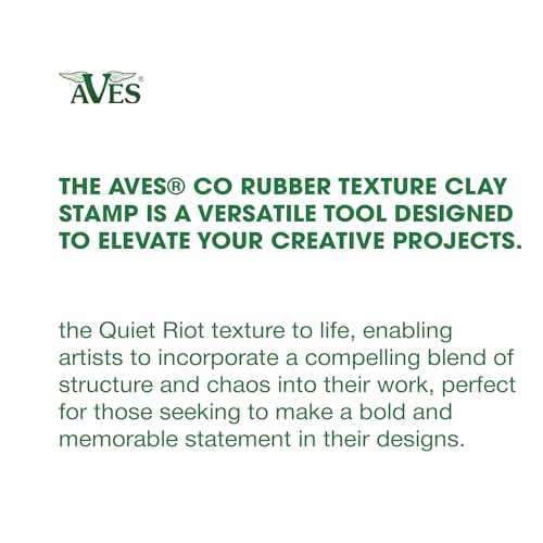 AVES Co Rubber Texture Clay Stamps, Make Impression w/Christi Friesen Stamp - style: Quiet Riot