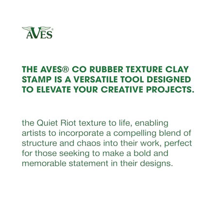 AVES Co Rubber Texture Clay Stamps, Make Impression w/Christi Friesen Stamp - style: Quiet Riot