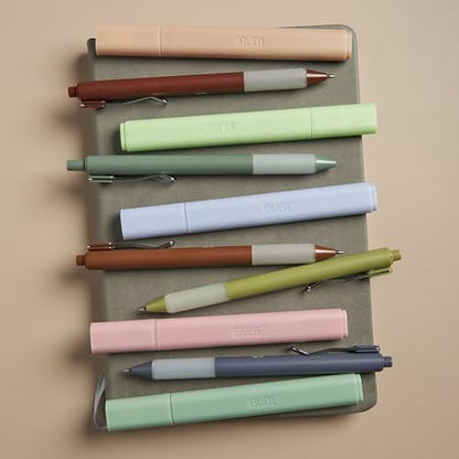 BLIEVE - Aesthetic Highlighters and Gel Pens With Soft Ink and Chisel Tip, Bible Highlighters and Pens No Bleed, Dry Fast Easy to Hold, for Bible Journaling Planner School Supplies (EARTHY) - color: EARTHY