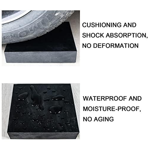 MIKMAYTOO Rubber Bench Block Jeweler's Rubber Bench Block Rubber Stamping Block for Hammering, Shaping, Chasing, Flattening Metals (200 * 200 * 10mm) - color: 200*200*10mm