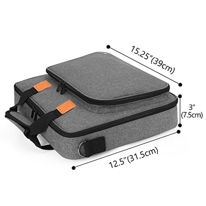 LUXJA Carrying Bag for A4 Light Pad and Diamond Painting Tools, Gray | Protective Case for Diamond Painting Light Box and Accessories, Bag Only - color: Gray