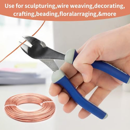12 Gauge Aluminum Wire 100FT, 2mm Bendable Metal Anodized Aluminum Wire for Sculpting Jewelry Making Crafts Wreath Beading Floral(Champagne Gold) - color: Champagne Gold