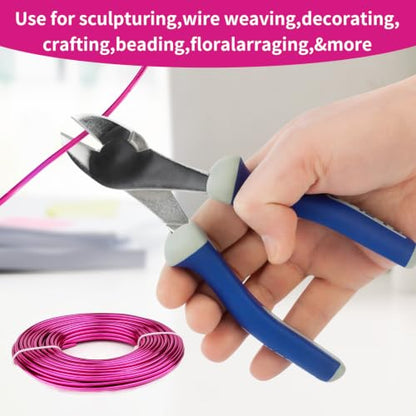 9 Gauge Aluminum Craft Wire, 52.5FT Bendable Armature Wire for Sculpting, Jewelry Making, DIY Crafting, Doll Making, Modelling, Bonsai Training(Hot Pink) - color: Hot Pink