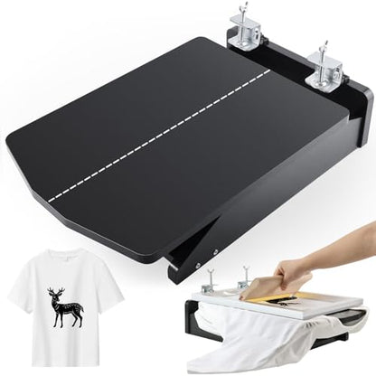 Caydo Screen Printer, 1 Color 1 Station Silk Screen Printing Press | Unique Hinge Design Wood Screen Printing Table for T-Shirt DIY Printing, Screen Printing Beginners(Screen Frame Not Included)