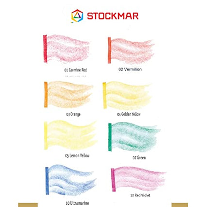 Stockmar Beeswax Block Crayons, Set of 8 - Non Toxic, Safe, Natural Jumbo Crayons For Kids & Adults - Waldorf Homeschool -Waldorf Art Supplies - In Storage Tin Case, Made in Germany