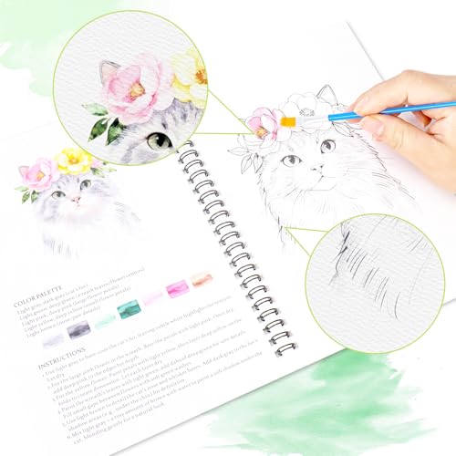 Watercolor Workbook Set - color: 16Colors
