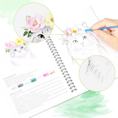 Watercolor Workbook Set - color: 16Colors