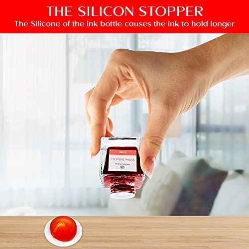 Ink Bottle for Fountain Pen | Luxury Edition, Smooth Flow, Compact Designed 50ml Million Dollar Red - color: Red [Million Dollar Red] Ink Bottle