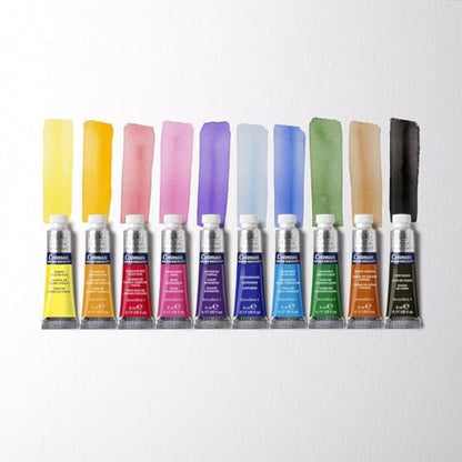 Winsor & Newton Cotman Watercolor Paint Set, 10 Colors, 5ml (0.17-oz) Tubes - style: 10 Tube Set 5ml