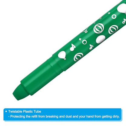 PATIKIL Watercolor Gel Crayon, 6Pcs Twist Coloring Green Crayon - color: Green