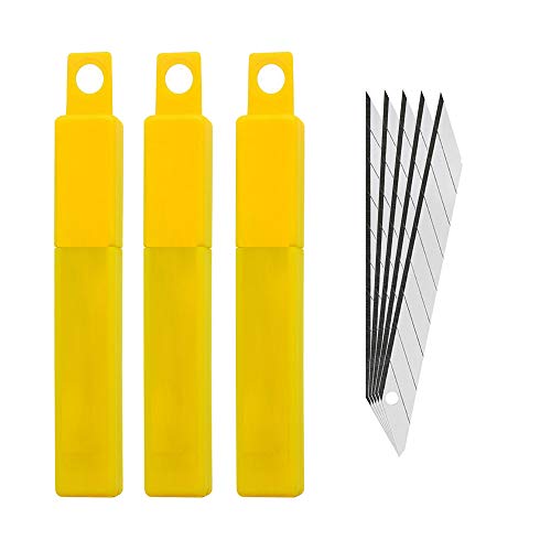 Gebildet 30 Degree Carbon Steel Snap-Off Spare Blades Auto Vinyl Cutting Knife Tint Film Hand Tools 30pcs of Pack - color: Blade