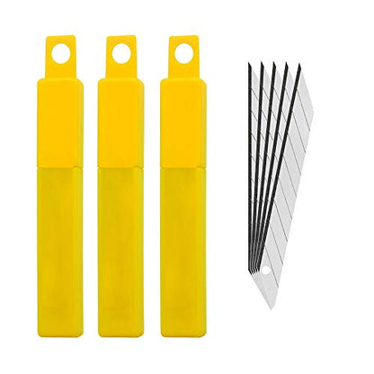 Gebildet 30 Degree Carbon Steel Snap-Off Spare Blades Auto Vinyl Cutting Knife Tint Film Hand Tools 30pcs of Pack - color: Blade