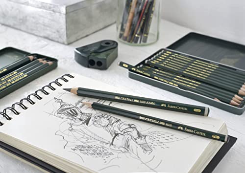 Faber-Castell, Castell 9000 Jumbo 6B, Top-Quality Graphite Pencil for Writing, Drawing and Sketching - style: 6b