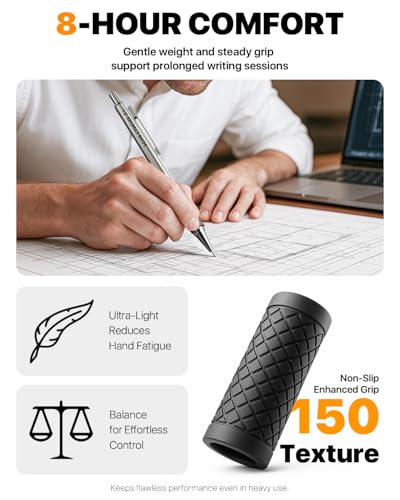 3PCS Metal Mechanical Pencil Set with Case, 0.5/0.7/0.9mm, Three Sizes | 360 Leads, 12 Erasers, Non-Slip Grips, For School Writing, Sketching, Art Drawing & Professional Drafting - size: 3 Count (Pack of 1)