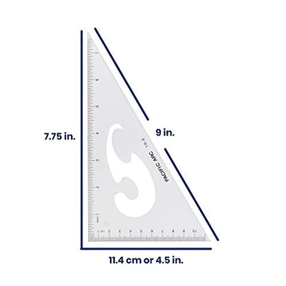 Triangle Set 8 Inch 30/60 & 45/90 … - size: 8 Inches, style: Single Set
