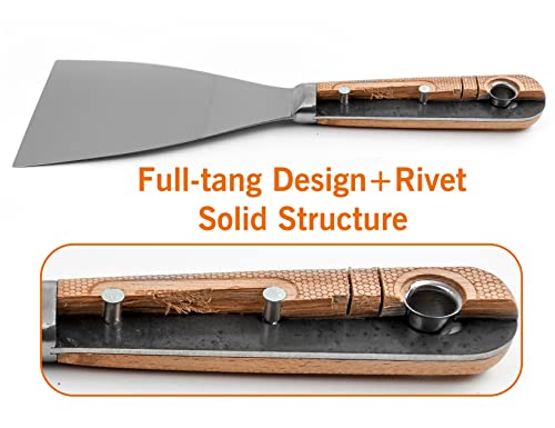 ROLLINGDOG 4PC Putty Knife Kit, 1",2",3",4" Paint Scrapers
